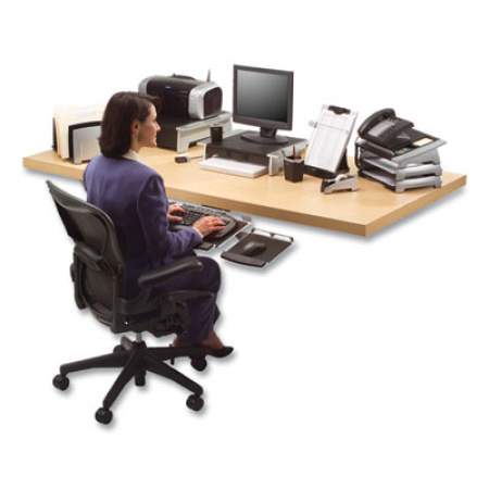 Fellowes Office Suites Printer/Machine Stand, 21.25 x 18.06 x 5.25, Black/Silver (8032601)