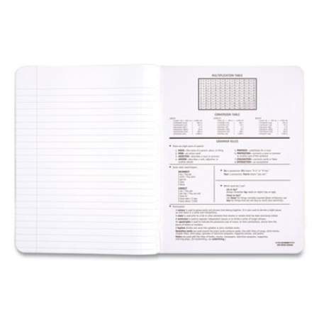 Mead Composition Book, Wide/Legal Rule, Black Cover, 9.75 x 7.5, 100 Sheets (09910)