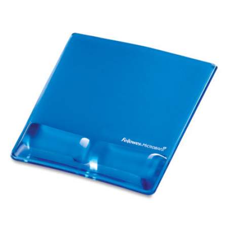 Fellowes Gel Wrist Support w/Attached Mouse Pad, Blue (9182201)