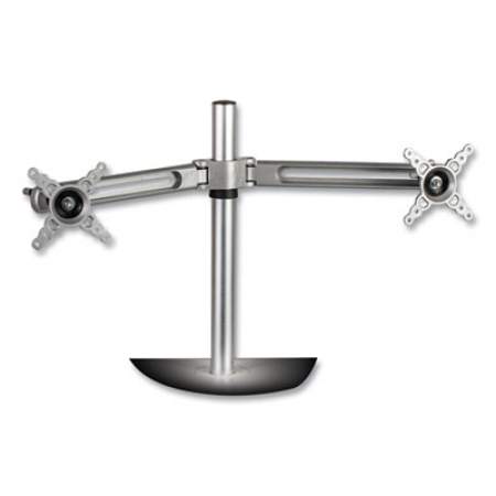 Fellowes Lotus Dual Monitor Arm Kit, For 26" Monitors, Silver, Supports 13 lb (8042901)