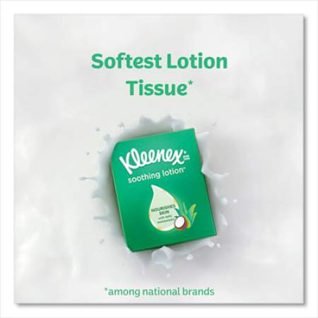 Kleenex LOTION FACIAL TISSUE, 2-PLY, WHITE, 65 SHEETS/BOX, 27 BOXES/CARTON (49974CT)