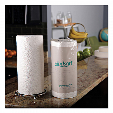 Kitchen Roll Towels, 2-Ply, 11 x 8.5, White, 85/Roll, 30 Rolls/Carton (122085CTB)