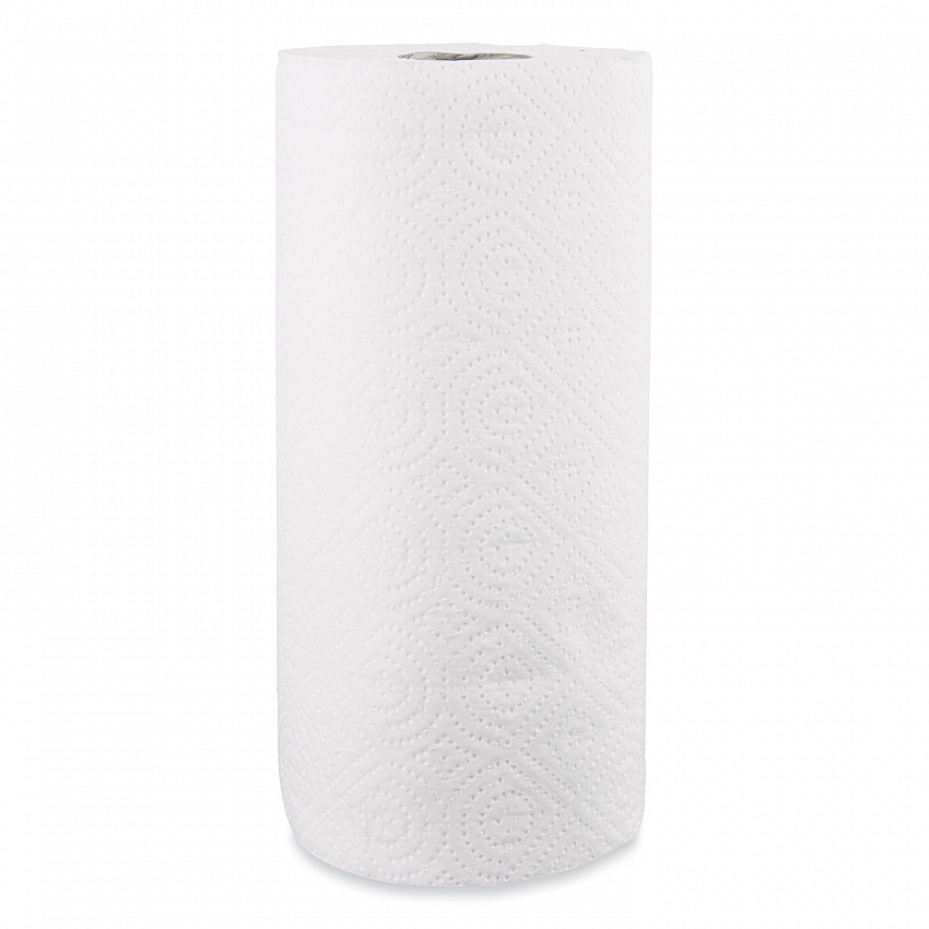 Kitchen Roll Towels, 2-Ply, 11 x 8.8, White, 100/Roll (1220RL)