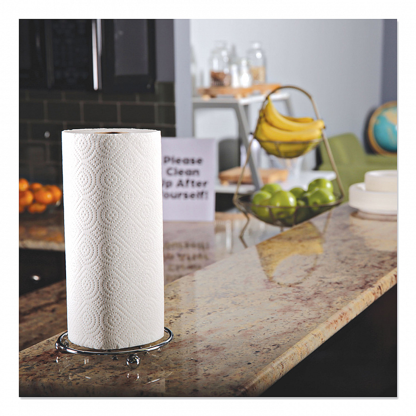 Kitchen Roll Towels, 2-Ply, 11 x 8.8, White, 100/Roll, 30 Rolls/Carton (1220CT)