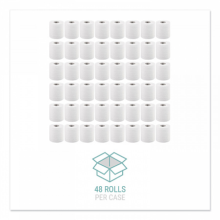 Bath Tissue, Individually Wrapped Rolls, Septic Safe, 2-Ply, White, 500 Sheets/Roll, 48 Rolls/Carton (2405)