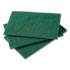 AmerCareRoyal Medium-Duty Scouring Pad, 6 x 9, Green, 10 Pads/Pack, 6 Packs/Carton (S960)