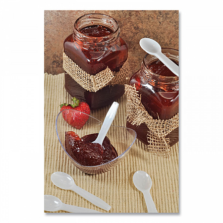 Polystyrene Taster Spoons, Plastic, 3