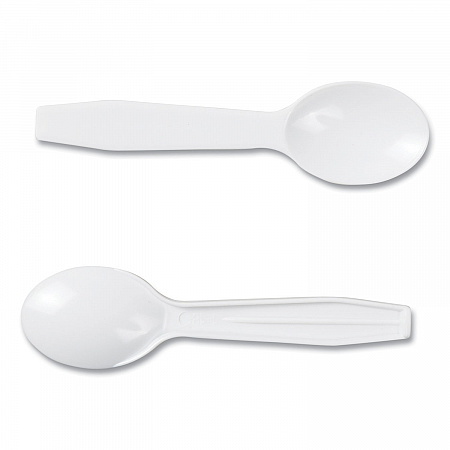 Polystyrene Taster Spoons, Plastic, 3