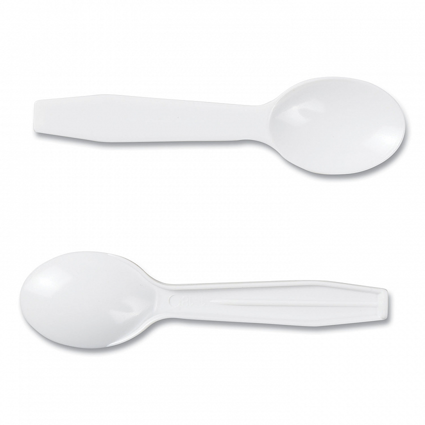 Polystyrene Taster Spoons, Plastic, 3", White, 3,000/Carton (RTS3000)