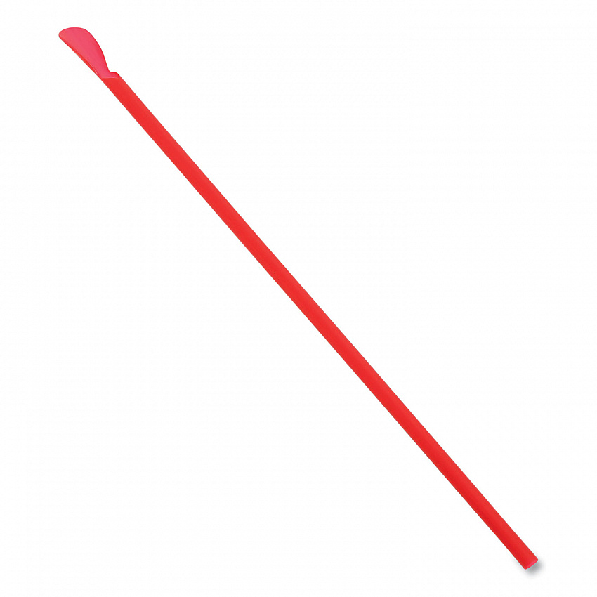Jumbo Spoon Straw, 10.25", Plastic, Red, 300/Pack, 18 Packs/Carton (RJSS10)