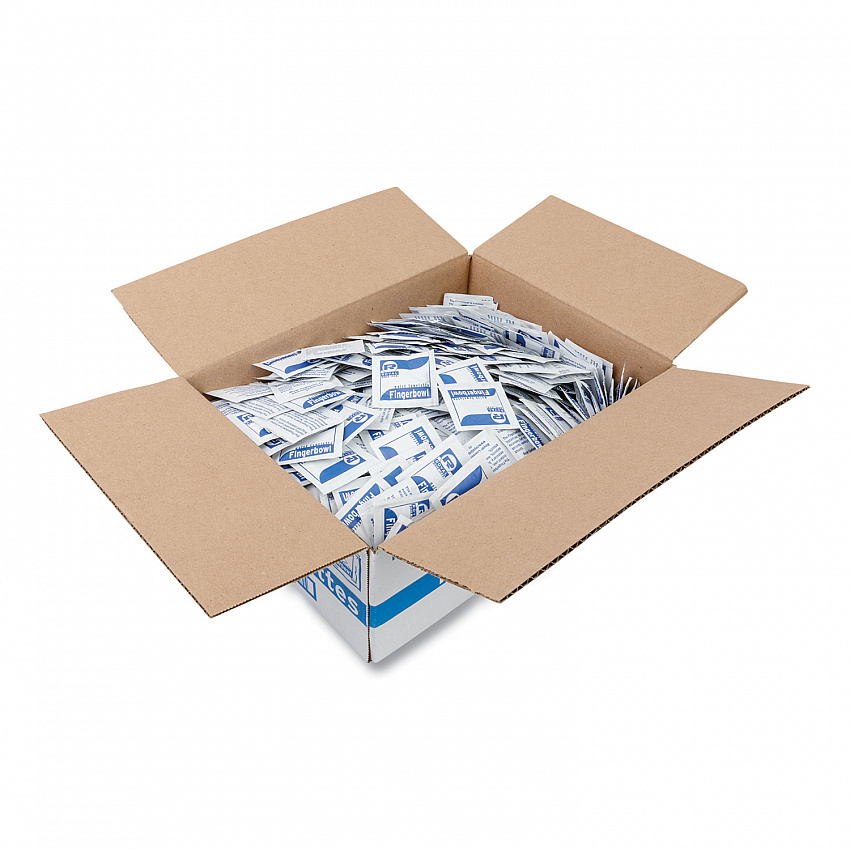 Moist Towelettes, Individually Wrapped, 4 x 6, Lemon Scent, White, 1,000/Carton (RF1MB)