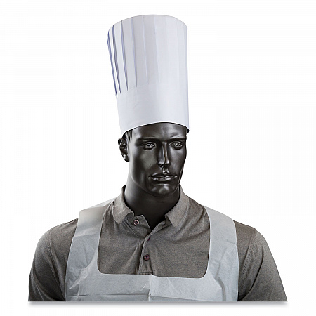 Pleated Chef's Hats, Paper, Adjustable, 10