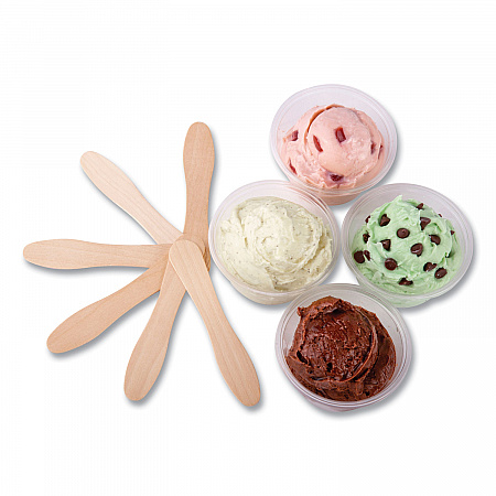 Wooden Taster Spoons, 3.5