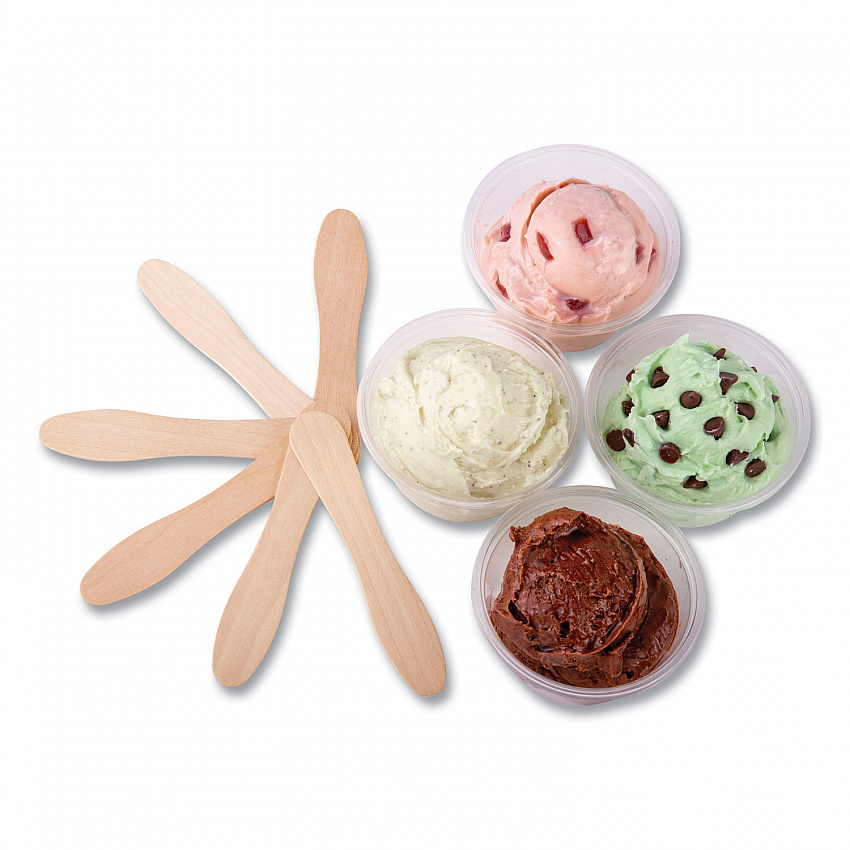 Wooden Taster Spoons, 3.5", Natural, 1,000/Pack, 10 Pack/Carton (R832)