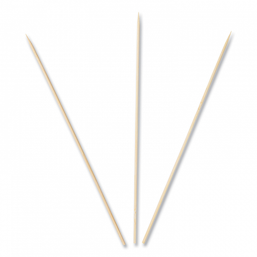 Bamboo Skewers, Paper, 10", White, 100/Pack, 10 Packs/Box, 12 Boxes/Carton (R813)