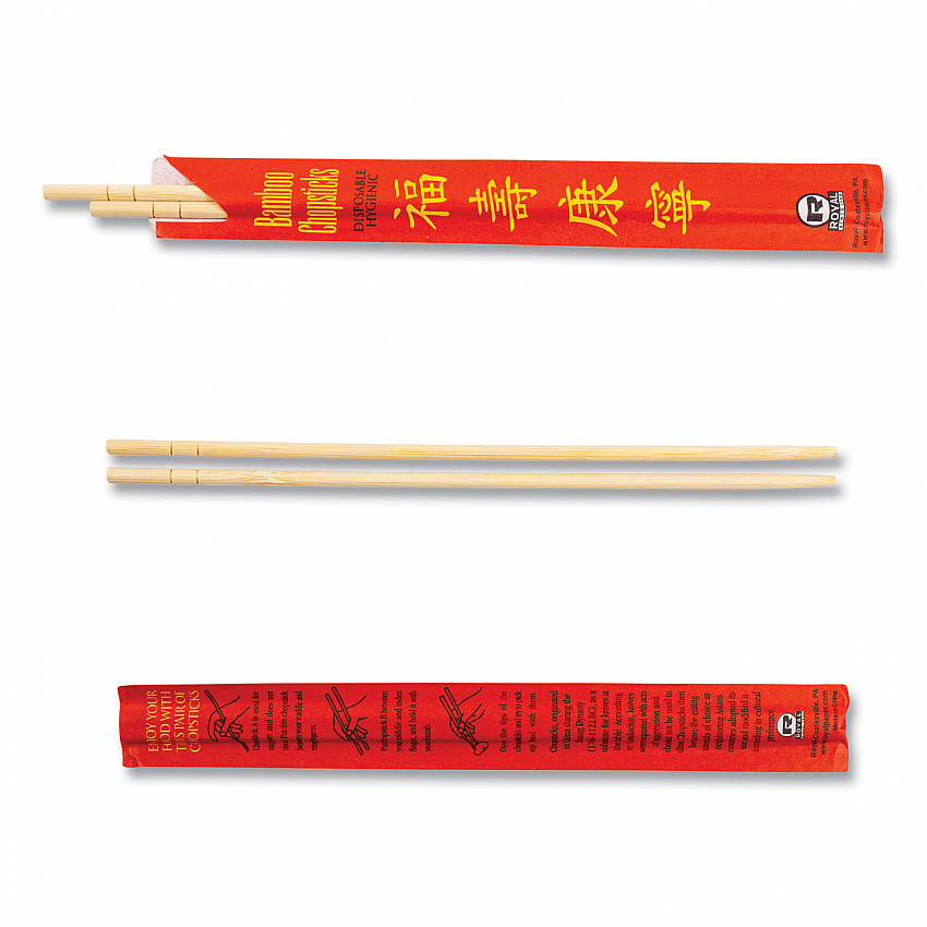 Chopsticks, Paper, 9", Natural, 1,000/Carton (R809)