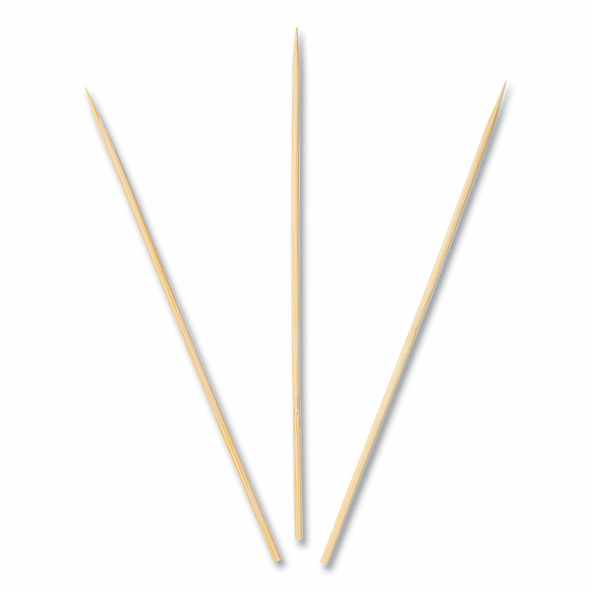 Bamboo Skewers, Paper, 6", Natural, 100/Pack (R806)