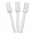 CPLA Cutlery, Heavyweight Fork, Plastic, White, 1,000/Carton (L1801W)