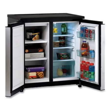 Avanti 5.5 CF Side by Side Refrigerator/Freezer, Black/Stainless Steel (RMS551SS)