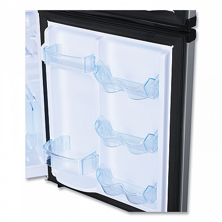 Counter-Height  3.1 Cu. Ft. Two-Door Refrigerator/Freezer, Black/Stainless Steel (RA31B3S)