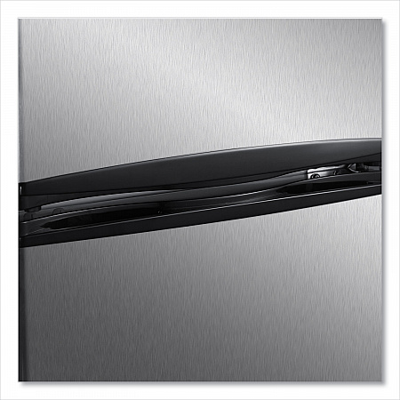 Counter-Height  3.1 Cu. Ft. Two-Door Refrigerator/Freezer, Black/Stainless Steel (RA31B3S)