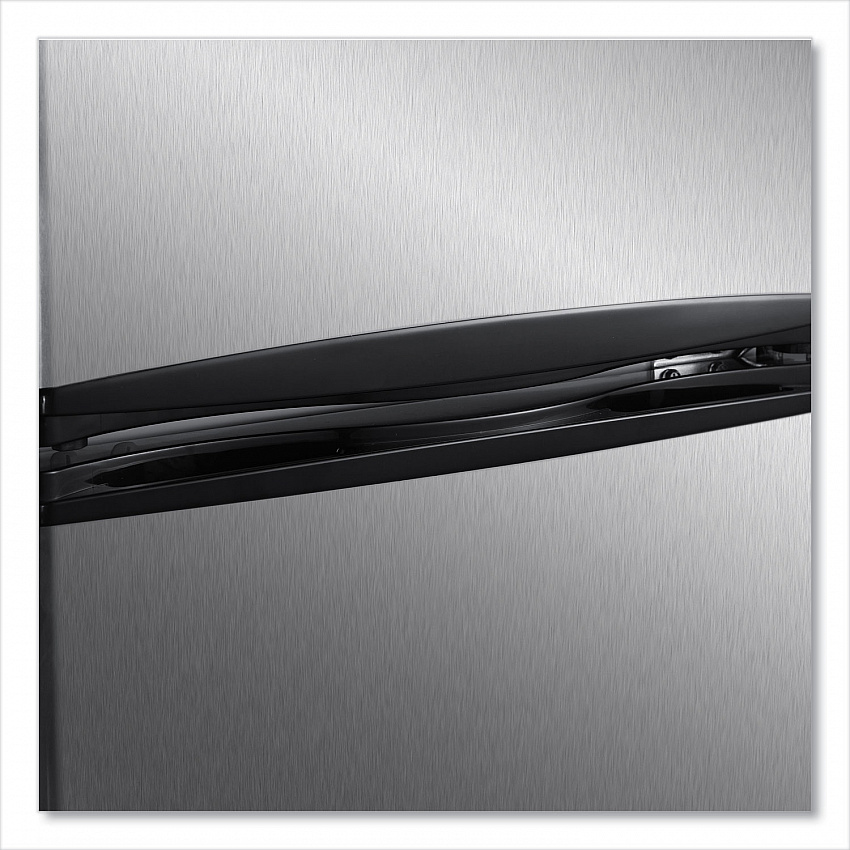 Counter-Height  3.1 Cu. Ft. Two-Door Refrigerator/Freezer, Black/Stainless Steel (RA31B3S)