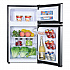 Counter-Height  3.1 Cu. Ft. Two-Door Refrigerator/Freezer, Black/Stainless Steel (RA31B3S)