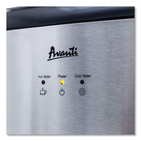 Avanti Hot and Cold Bottom Load Water Dispenser, 3-5 gal, 12.25 x 14 x 41.5, Black/Stainless Steel (WDBMC800Q3S)