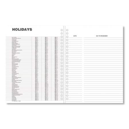 Universal Monthly Planner, 11 x 8, Black Cover, 14-Month (Dec to Jan): 2021 to 2023 (71001)