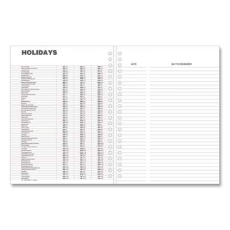 Universal Weekly Planner, 11 x 8, Black Cover, 14-Month (Dec to Jan): 2021 to 2023 (71000)