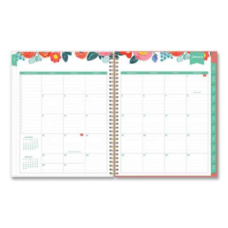 Blue Sky Day Designer Weekly/Monthly Planner, Floral Sketch Artwork, 11 x 8.5, Multicolor Cover, 12-Month (Jan-Dec): 2022 (137360)
