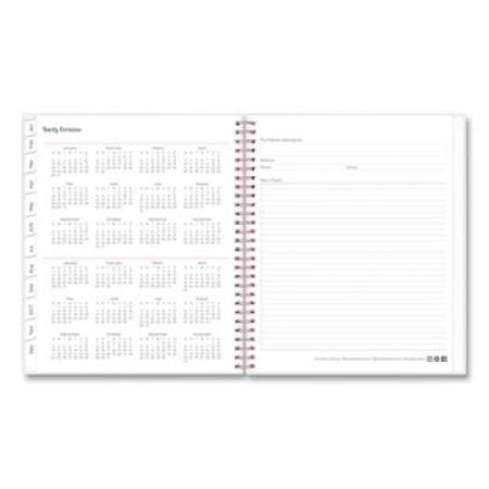 Blue Sky Joselyn Monthly Wirebound Planner, Joselyn Floral Artwork, 10 x 8, Pink/Peach/Black Cover, 12-Month (Jan to Dec): 2022 (110395)
