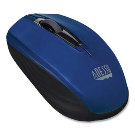Adesso iMouse S50 Wireless Mini Mouse, 2.4 GHz Frequency/33 ft Wireless Range, Left/Right Hand Use, Blue (IMOUSES50L)