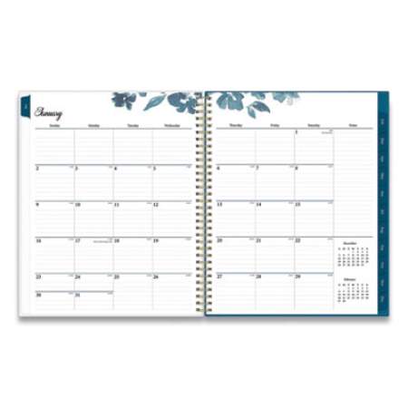 Blue Sky Bakah Blue Weekly/Monthly Planner, Bakah Blue Floral Artwork, 11 x 8.5, Blue/White Cover, 12-Month (Jan to Dec): 2022 (137261)