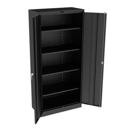 Tennsco 78" High Deluxe Cabinet, 36w x 18d x 78h, Black (1870BK)