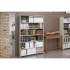Tennsco Snap-Together Six-Shelf Closed Add-On, Steel, 36w x 12d x 76h, Sand (1276ACSD)