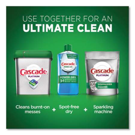 Cascade ActionPacs, Fresh Scent, 11.7 oz Bag, 21/Pack, 5 Packs/Carton (80720)