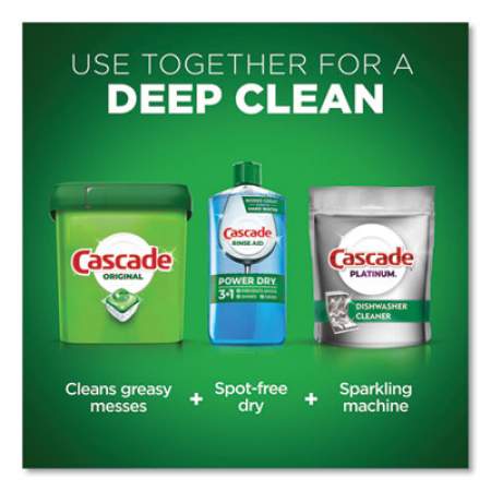 Cascade ActionPacs, Fresh Scent, 13.5 oz Bag, 25/Pack, 5 Packs/Carton (80675)