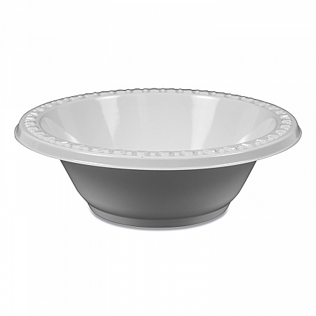 Plastic Dinnerware, Bowl, 5 oz, White, 125/Pack (5244WH)