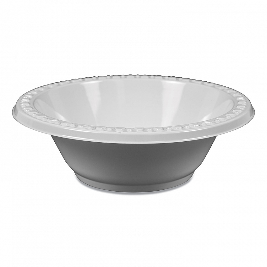 Plastic Dinnerware, Bowl, 5 oz, White, 125/Pack (5244WH)