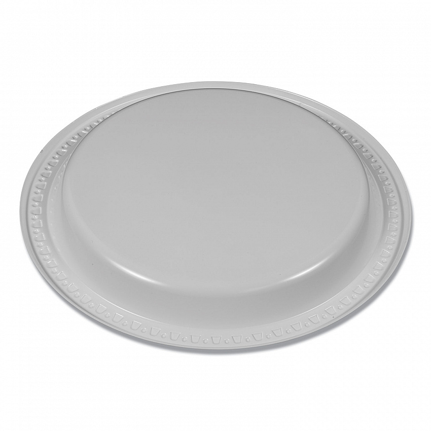 Plastic Dinnerware, Plates, 7" dia, White, 125/Pack (7644WH)