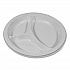 Plastic Dinnerware, 3-Compartment Plates, 9