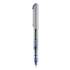 uni-ball VISION Needle Roller Ball Pen, Stick, Fine 0.7 mm, Blue Ink, Silver Barrel, Dozen (1734904)