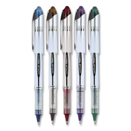 uni-ball VISION ELITE BLX Series Roller Ball Pen, Stick, Bold 0.8 mm, Assorted Ink and Barrel Colors, 5/Pack (1832404)