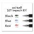 uni-ball 207 IMPACT RETRACTABLE GEL PEN, BOLD 1MM, BLUE INK, BLACK/BLUE BARREL (65871)