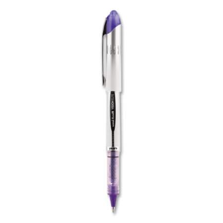 uni-ball VISION ELITE Roller Ball Pen, Stick, Bold 0.8 mm, Purple Ink, White/Purple Barrel (69025)