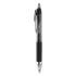 uni-ball Signo 207 Gel Pen, Retractable, Bold 1 mm, Black Ink, Translucent Black Barrel, Dozen (1790895)