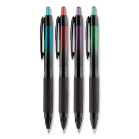 uni-ball 207 BLX Series Gel Pen, Retractable, Medium 0.7 mm, Assorted Ink and Barrel Colors, 4/Pack (1838182)