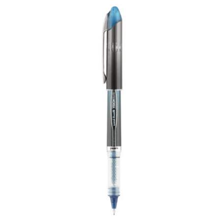 uni-ball VISION ELITE Roller Ball Pen, Stick, Extra-Fine 0.5 mm, Blue-Black Ink, Black/Blue Barrel (69020)