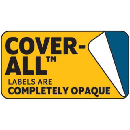 MACO Cover-All Opaque File Folder Labels, Inkjet/Laser Printers, 0.66 x 3.44, White, 30 Labels/Sheet, 50 Sheets/Box (MLFF31)